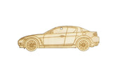 Laser-Engraved Wood Ornament, style: Mazda RX8, Birch Holiday Man Cave Garage Art Men Man Woman Car Nut Enthusiast