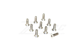 M3-0.5x10mm Fasteners, FHSC, Stainless SUS304, 10-Pack Dress Up Bolt Stainless Steel SUS304 Silver Socket Cap Head FHSC SHSC Hardware