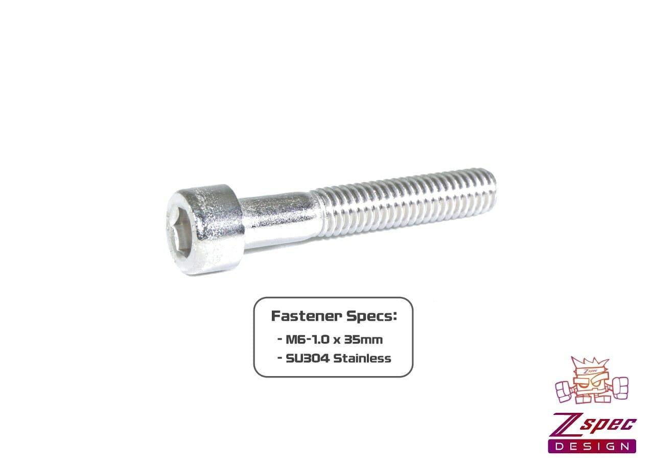 ZSPEC M6-1.0x35mm Socket-Cap SHSC Fasteners, Stainless, 10-Pack - ZSPEC Design LLC - Hardware Fasteners - 10-pack, m6, shsc, stainless - zspecdesign.com