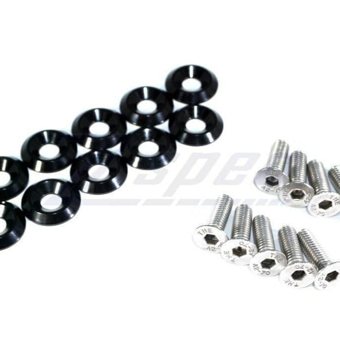 ZSPEC Metric Fender Fastener Kit, M6-1.0x20mm Fasteners, 10-Pack, Stainless & Billet - ZSPEC Design LLC - Hardware Fasteners - 10-piece, Fastener Kit, fender fastener kit, m6 - zspecdesign.com