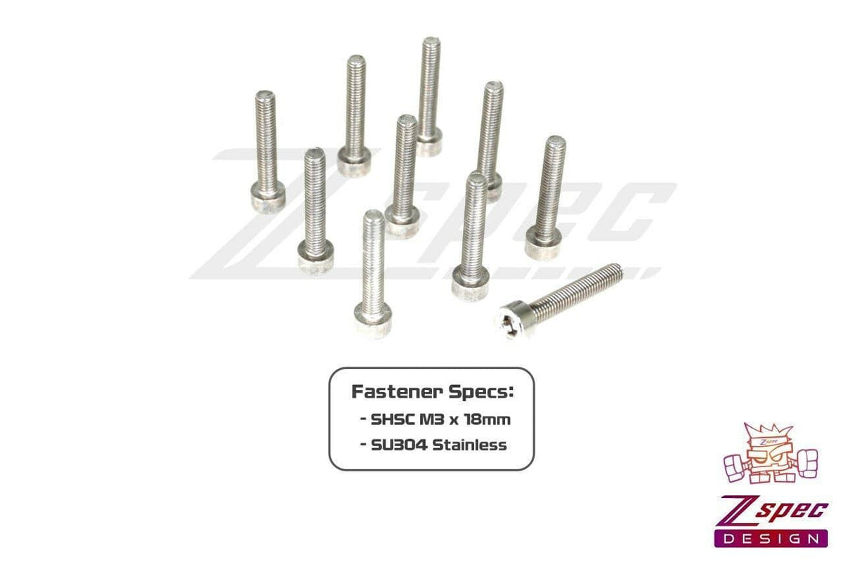 M3-0.5x18mm Fasteners, SHSC, Stainless SUS304, 10-Pack Dress Up Bolt Stainless Steel SUS304 Silver Hardware