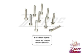 M3-0.5x18mm Fasteners, SHSC, Stainless SUS304, 10-Pack Dress Up Bolt Stainless Steel SUS304 Silver Hardware