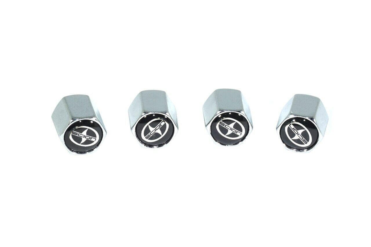 Chrome Valve Stem Tire Caps, Style: SCION - ZSPEC Design LLC - Hardware Fasteners - cap, scion, tire - zspecdesign.com