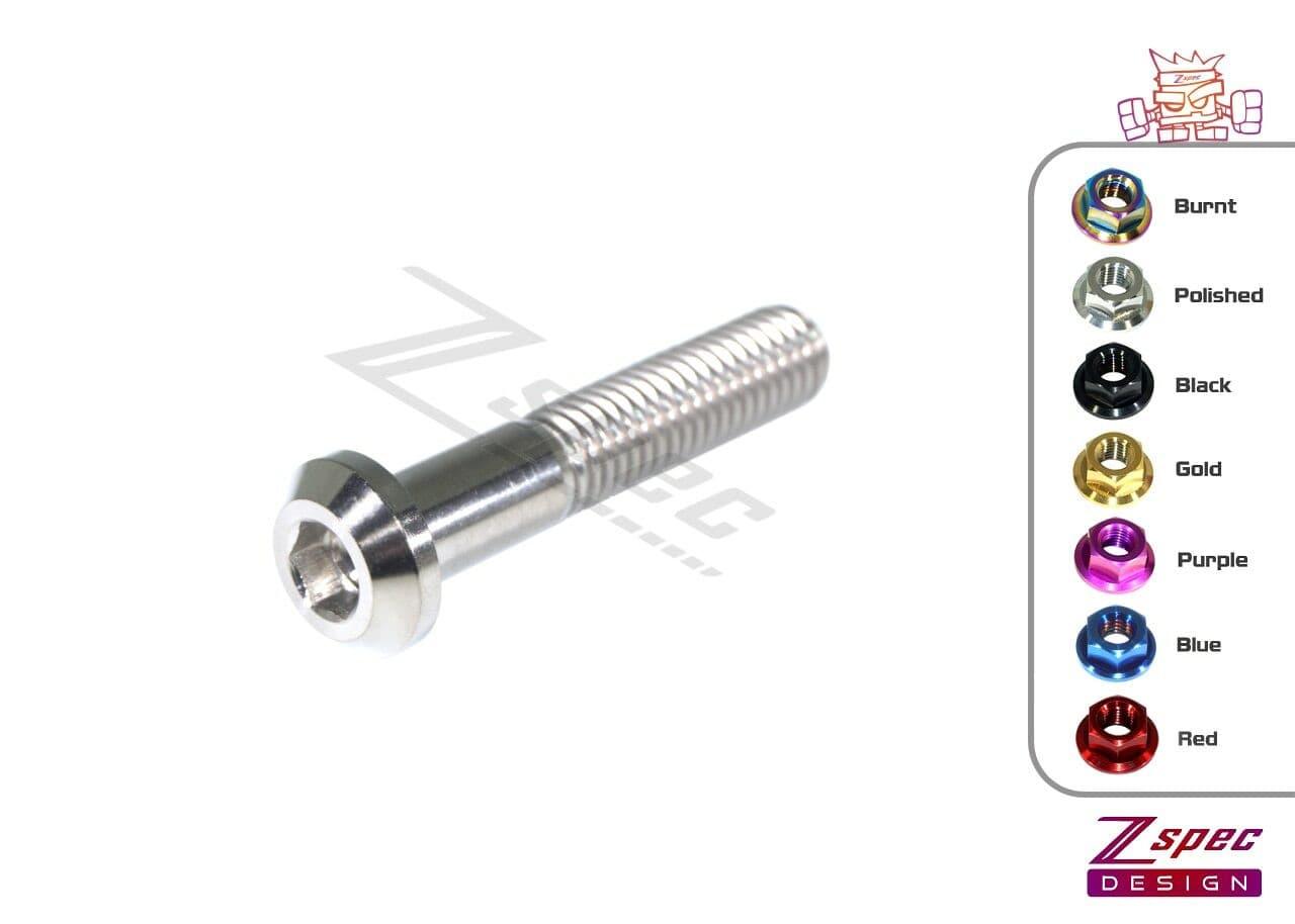 ZSPEC M8-1.25x45mm Dress Up Bolt® Fastener, Angled Head, Titanium Grade-5, Per Each - ZSPEC Design LLC - Hardware Fasteners - angled head, Dress Up Bolt, m8, per each, titanium - zspecdesign.com