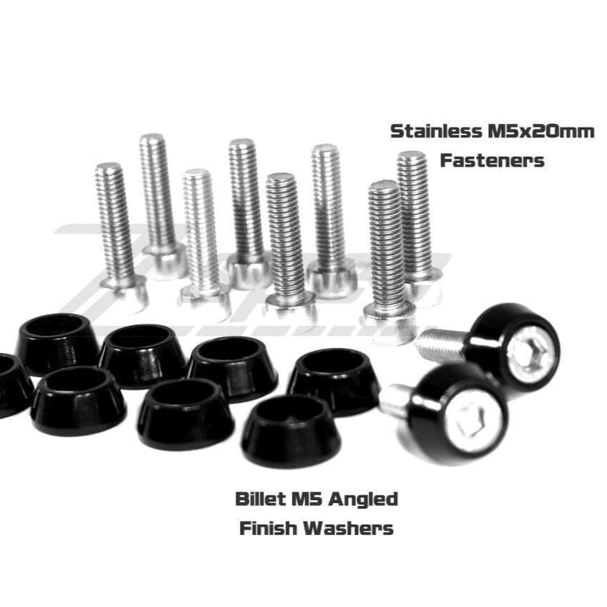 ZSPEC SHSC M5x20mm Bolts w/Angled Finish Washers, Stainless & Billet, Sold as 10-Pack - ZSPEC Design LLC - Hardware Fasteners - 10-pack, Fastener Kit, m5, stainless - zspecdesign.com