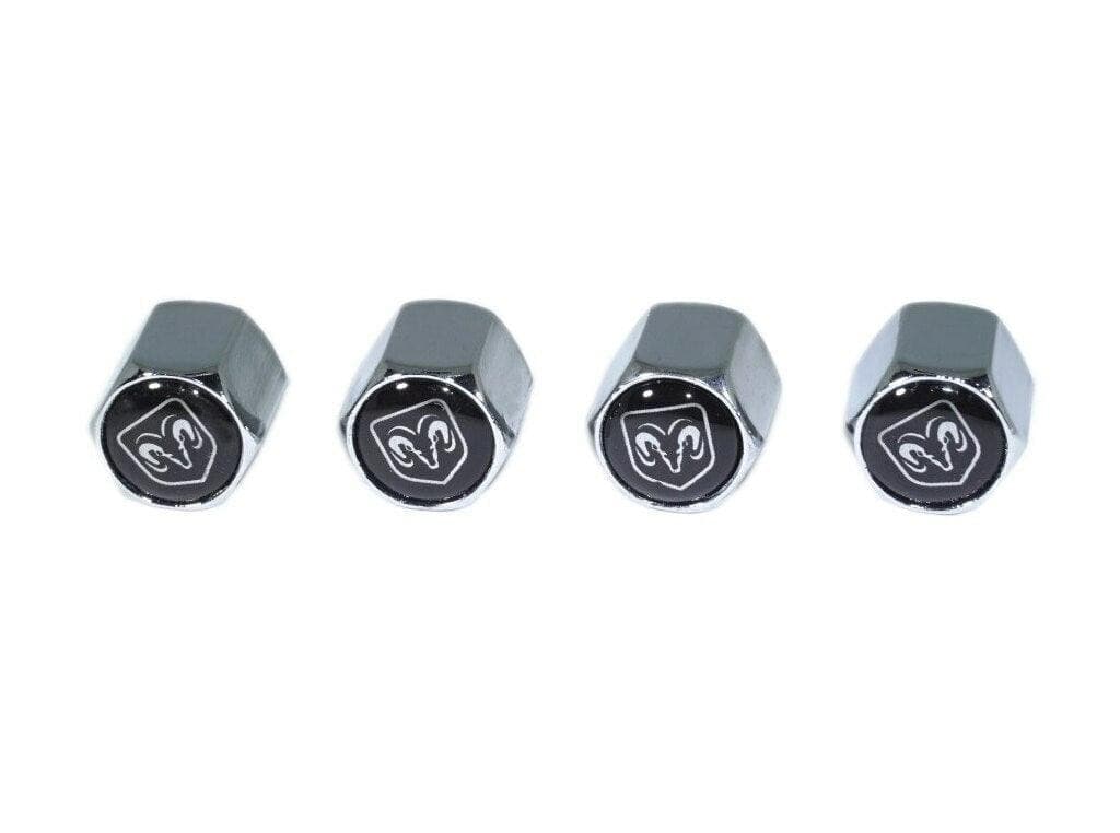 Chrome Valve Stem Tire Caps, Style: Dodge RAM - ZSPEC Design LLC - Hardware Fasteners - cap, Dodge, RAM, tire - zspecdesign.com