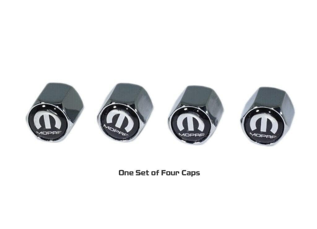 Chrome Valve Stem Tire Caps, Style: MOPAR - ZSPEC Design LLC - Hardware Fasteners - cap, chrysler, dodge, jeep, mopar, tire - zspecdesign.com