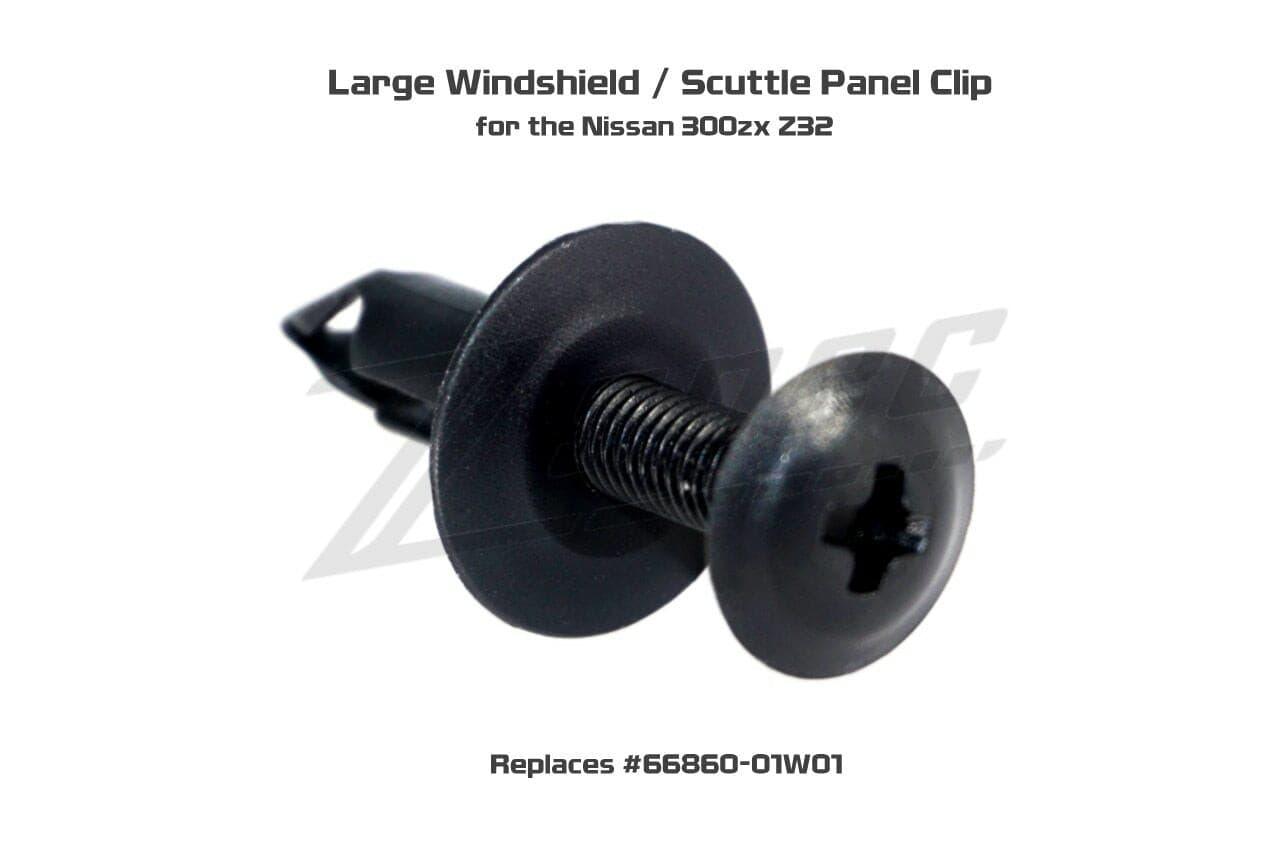 ZSPEC OEM-Style Cowl/Scuttle Panel Plastic Clip, Larger Round, for 90-96 Nissan 300zx - ZSPEC Design LLC - Hardware Fasteners - 300zx, Cowl, nissan, OEM, z32 - zspecdesign.com