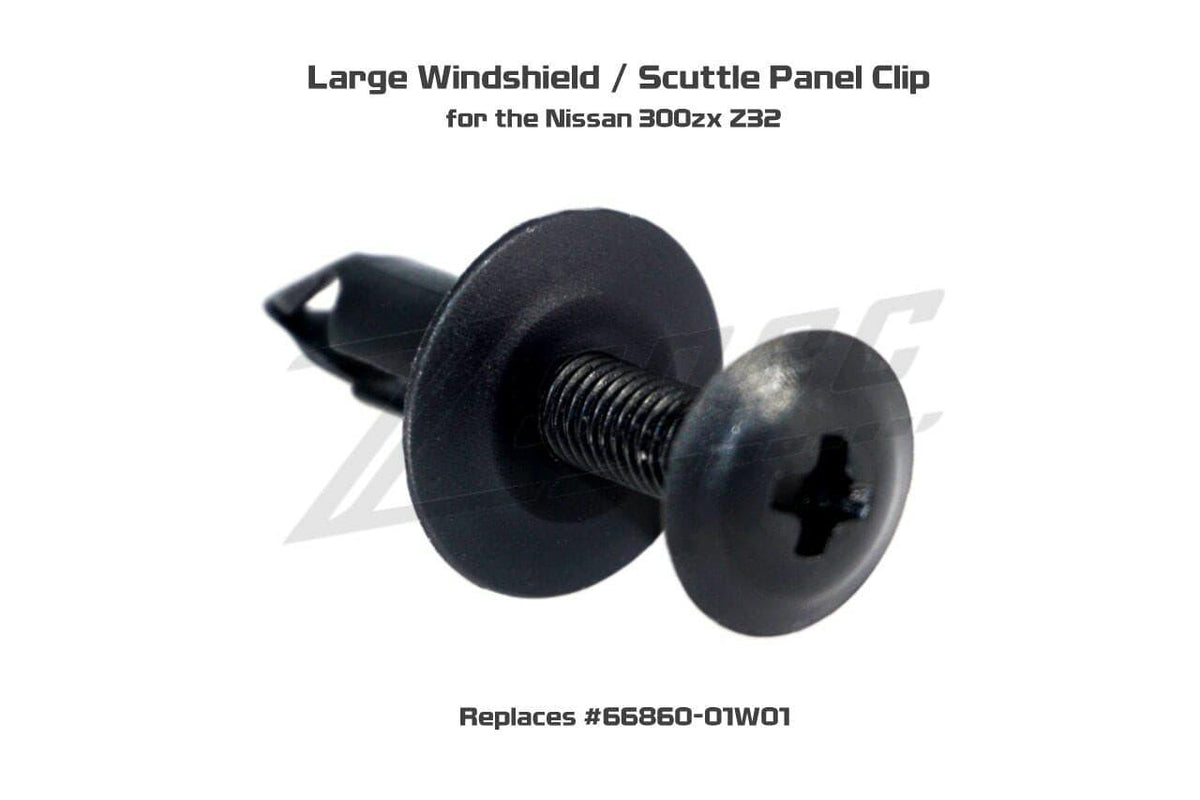 ZSPEC OE-Style Cowl Scuttle Panel Plastic Clip Larger Round, for 90-96 Nissan 300zx  Merchandise Upgrade Performance Exterior Interior Cap Plug Dress Up Bolts Reproduction Plastic Screw Cover Finisher