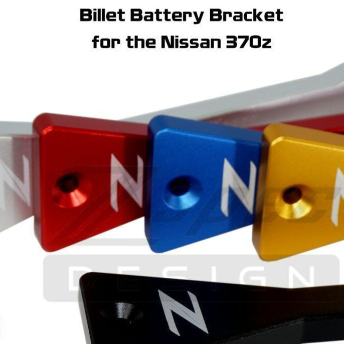 ZSPEC Battery Hold Down/Bracket for '09-20 Nissan 370z Z34, Billet w/ Stainless Hardware - ZSPEC Design LLC - Hardware Fasteners - 370z, accessory, battery, battery bracket, bracket, nissan, Stainless, z34 - zspecdesign.com