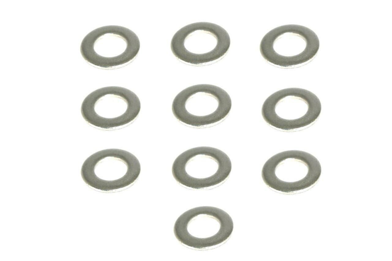M4 Flat Washers, SUS304 Stainless, 10-Pack Dress Up Bolt Stainless Steel SUS304 Silver Socket Cap Head FHSC SHSC Hardware