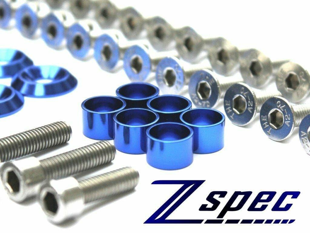 ZSPEC Dress-Up Fastener Kit for '99-16 Mitsubishi EVO 8 & 9 Dress Up Bolt Stainless Steel SUS304 Silver Socket Cap Head FHSC SHSC Hardware