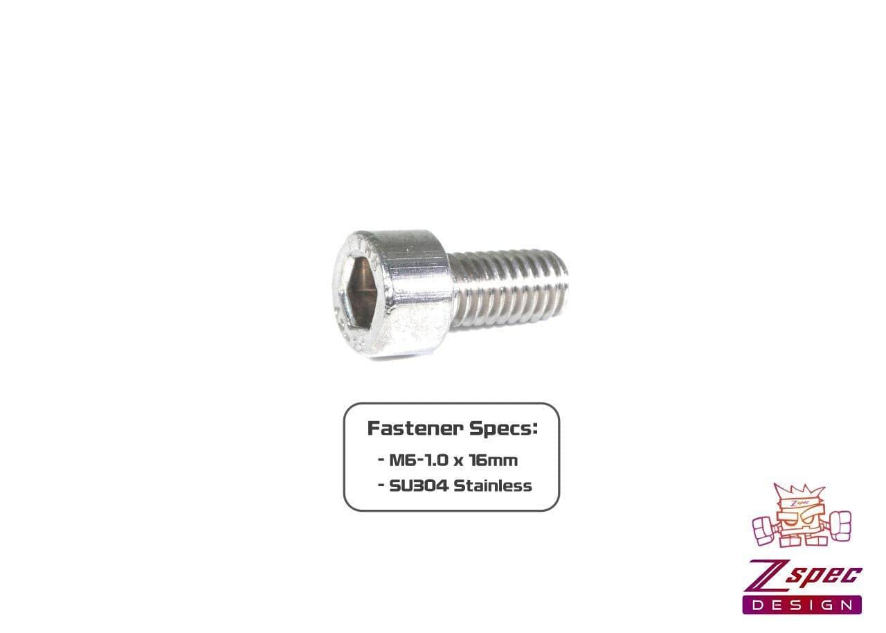 ZSPEC M6-1.0x16mm Socket-Cap SHSC Fasteners, SUS304 Stainless, 10-Pack - ZSPEC Design LLC - Hardware Fasteners - 10-pack, m6, shsc, stainless - zspecdesign.com