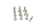 M6x35mm Coarse Flat-Head FHSC Fasteners, Stainless, 10-Pack Dress Up Bolt Stainless Steel SUS304 Silver Socket Cap Head FHSC SHSC Hardware ZSPEC