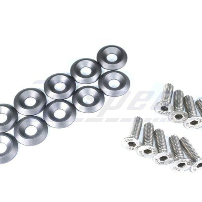 ZSPEC Metric Fender Fastener Kit, M6-1.0x20mm Fasteners, 10-Pack, Stainless & Billet - ZSPEC Design LLC - Hardware Fasteners - 10-piece, Fastener Kit, fender fastener kit, m6 - zspecdesign.com