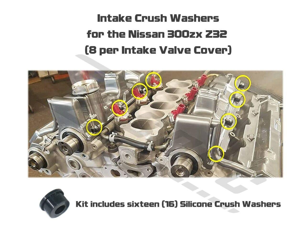 ZSPEC Intake Valve Covers Silicone Crush Washers for '90-99 Z32 300zx, 16-Pack - ZSPEC Design LLC - Hardware Fasteners - 16-pack, 300zx, nissan, silicone, washers, z32 - zspecdesign.com