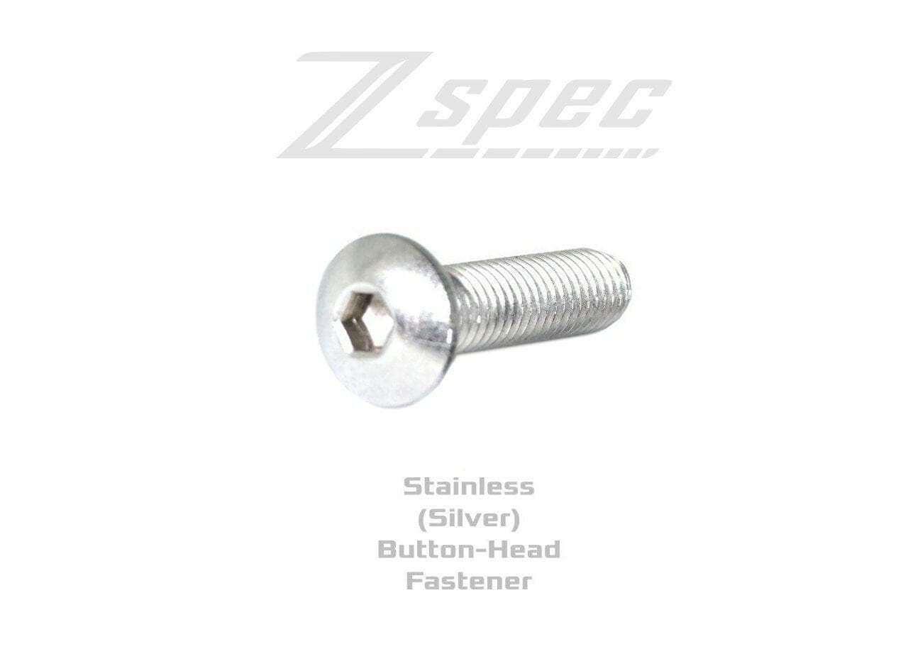 ZSPEC Button-Head Body Kit Fasteners, M5x20mm, Stainless, Per Each w/Well Nuts - ZSPEC Design LLC - Hardware Fasteners - 60-Pack, body, body hardware, button, Fastener, m5, ornament, stainless - zspecdesign.com