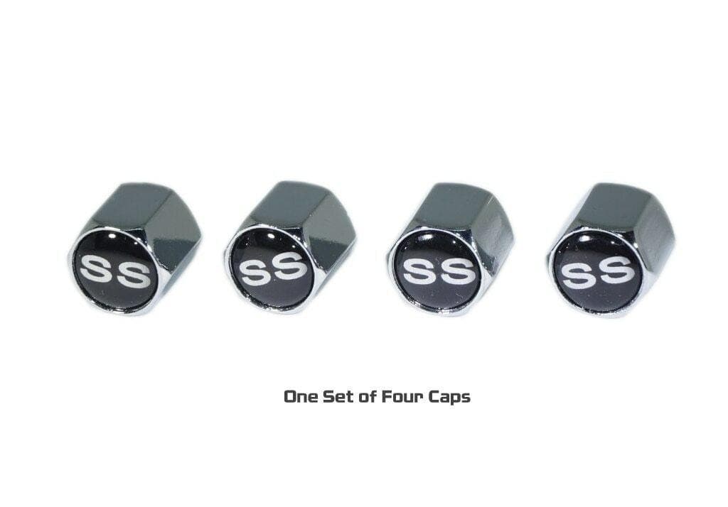 Chrome Valve Stem Tire Caps, Style: GM SS-Style - ZSPEC Design LLC - Hardware Fasteners - cap, GM, SS-Style, tire - zspecdesign.com