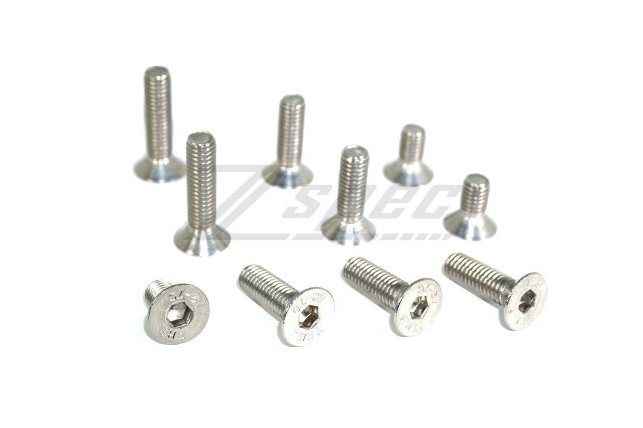 ZSPEC M8-1.25x30mm Flat-Head FHSC Fasteners, Stainless, 10-Pack - ZSPEC Design LLC - Hardware Fasteners - 10-pack, Dress Up Bolt, FHSC, m8, Stainless - zspecdesign.com