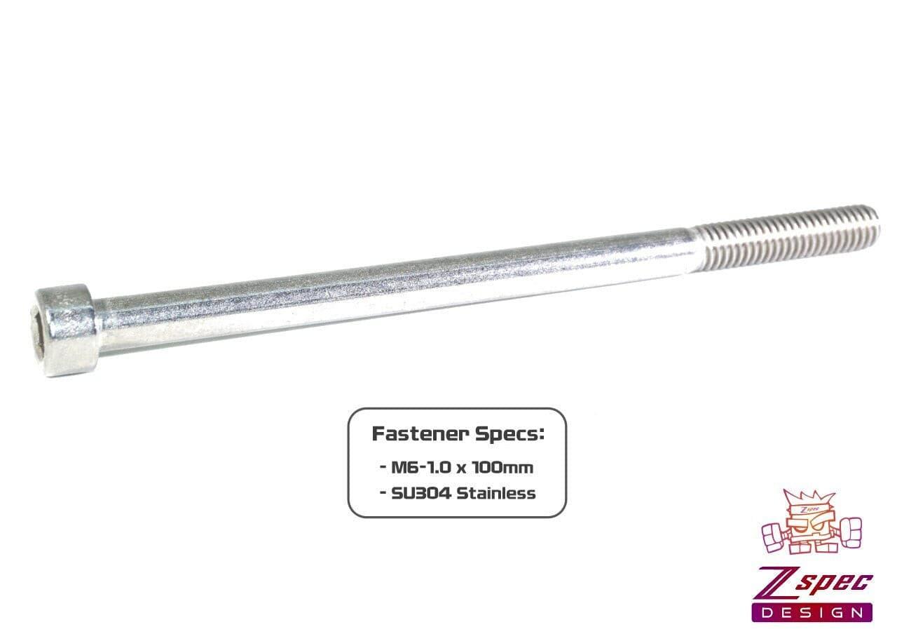 ZSPEC M6-1.0x100mm Socket-Cap SHSC Fasteners, Stainless, 10-Pack - ZSPEC Design LLC - Hardware Fasteners - 10-pack, Dress Up Bolt, m6, SHSC, Stainless - zspecdesign.com