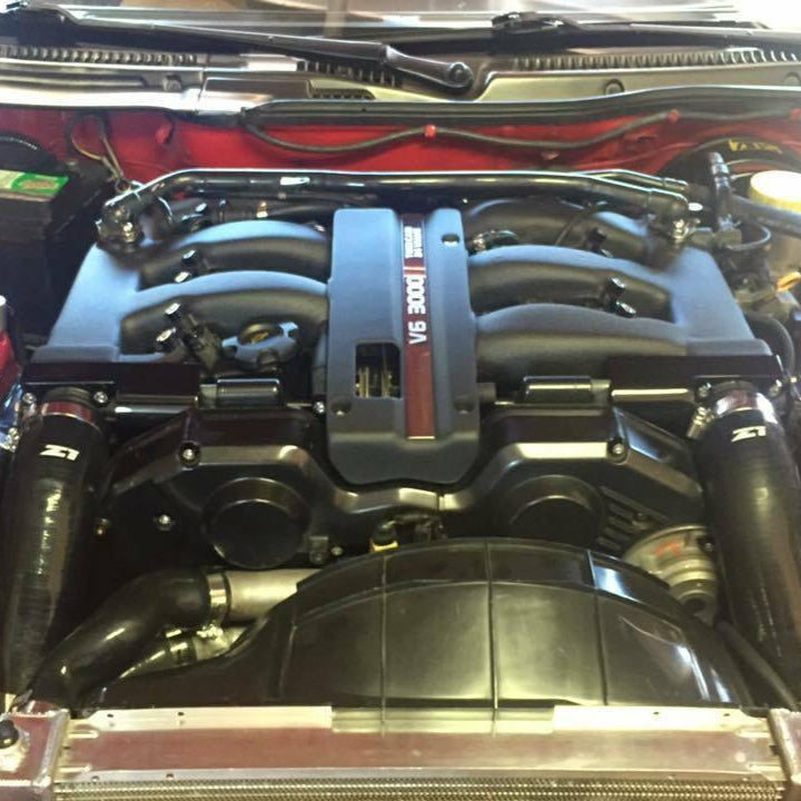 ZSPEC Black w/Z Throttle Spring Covers for '90-93 Nissan Z32 300zx Early Plenums, Stainless - ZSPEC Design LLC - Hardware Fasteners - 300zx, nissan, throttle, z32 - zspecdesign.com