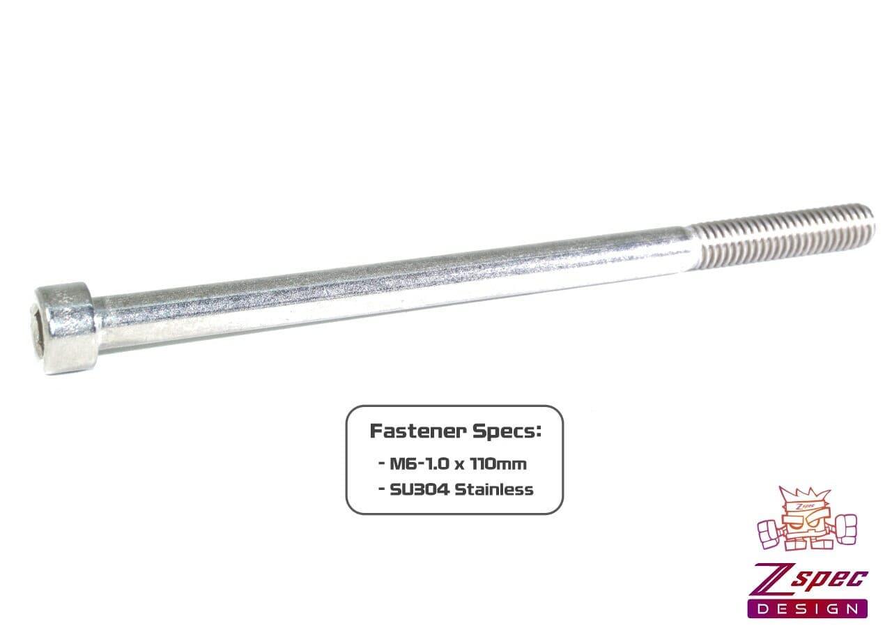 ZSPEC M6-1.0x110mm Socket-Cap SHSC Fasteners, Stainless, 10-Pack - ZSPEC Design LLC - Hardware Fasteners - 10-pack, Dress Up Bolt, m6, SHSC, Stainless - zspecdesign.com