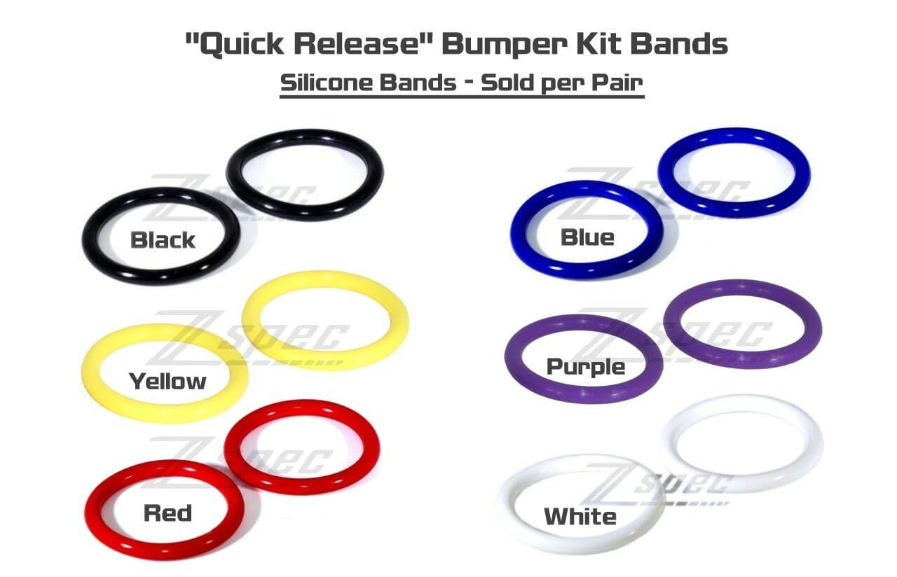 ZSPEC Quick Release Bumper Kit Bands, Silicone Rubber, Two Bands - ZSPEC Design LLC - Hardware Fasteners - quick release, silicone - zspecdesign.com