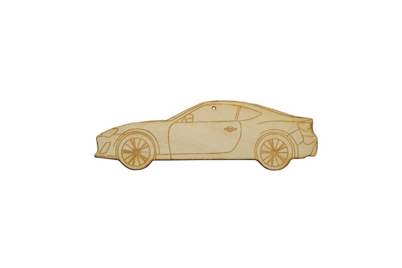 ZSPEC Laser-Engraved Wood Ornament, Style: Subaru BRZ/Scion FRS, ~5" - ZSPEC Design LLC - Holiday Ornaments - BRZ, FRS, holiday, ornament, Scion, Subaru - zspecdesign.com