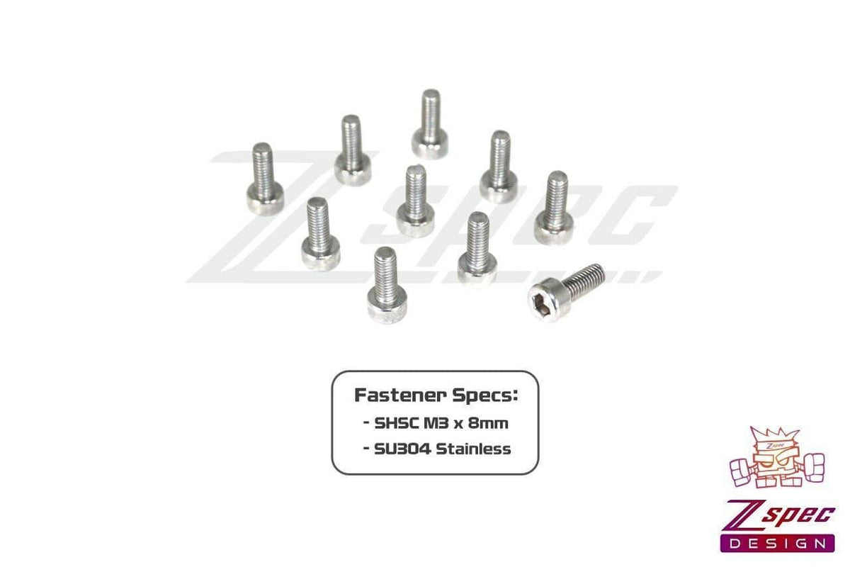 M3-0.5x8mm Fasteners, SHSC, Stainless SUS304, 10-Pack Dress Up Bolt Stainless Steel SUS304 Silver Socket Cap Head FHSC SHSC Hardware