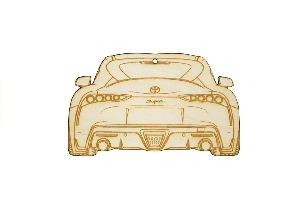 ZSPEC Laser-Engraved Wood Ornament, Style: Toyota Supra MK5, Birch - ZSPEC Design LLC - Holiday Ornaments - holiday, ornament, supra, toyota - zspecdesign.com