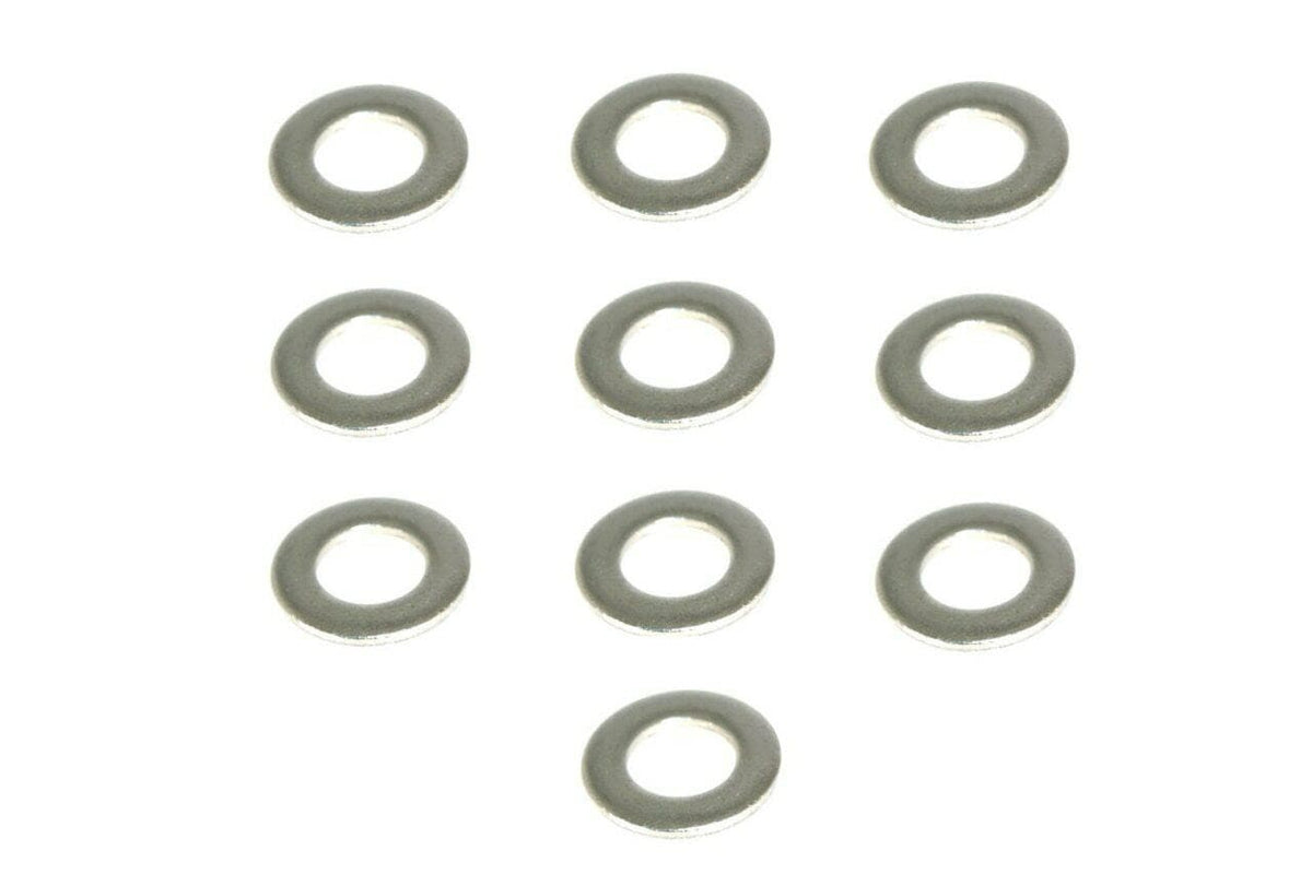 M10 Flat Washers, SUS304 Stainless, 10-Pack Dress Up Bolt Stainless Steel SUS304 Silver Socket Cap Head FHSC SHSC Hardware
