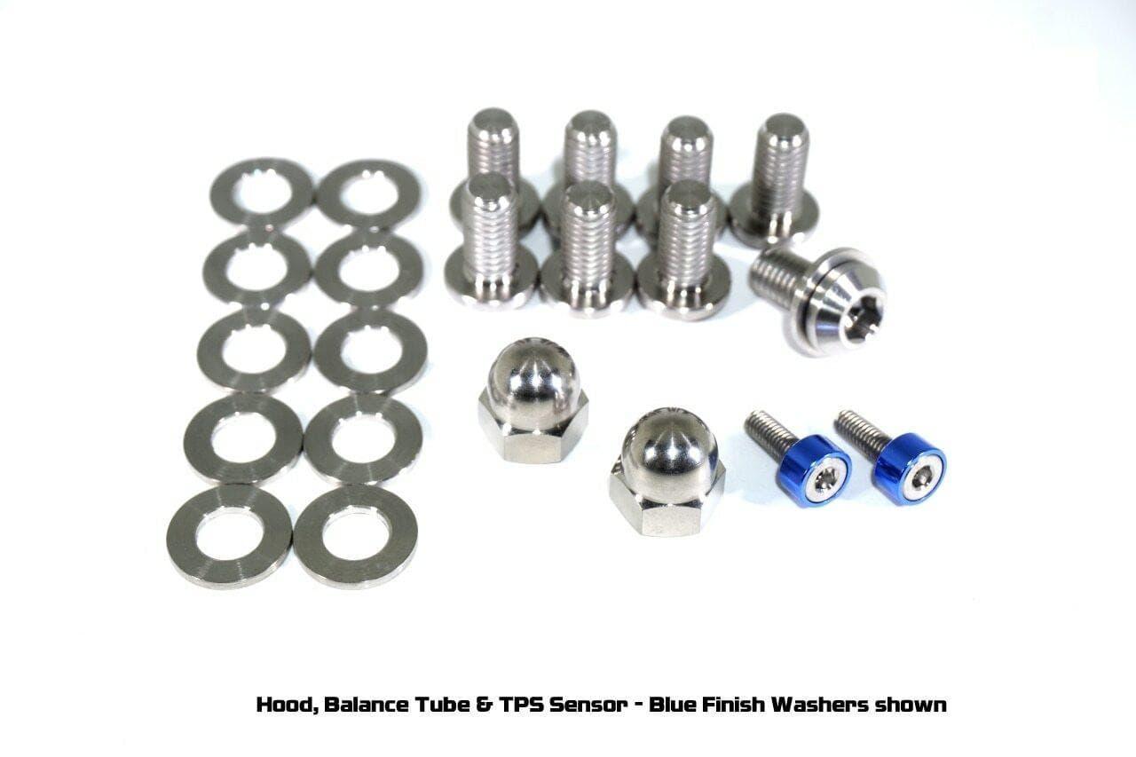 ZSPEC Dress-Up Fastener Kit for '90-99 Nissan 300zx Z32, Titanium/Billet GR5 Grade-5 Dress Up Bolts Fasteners Washers Red Blue Purple Gold Burned Black