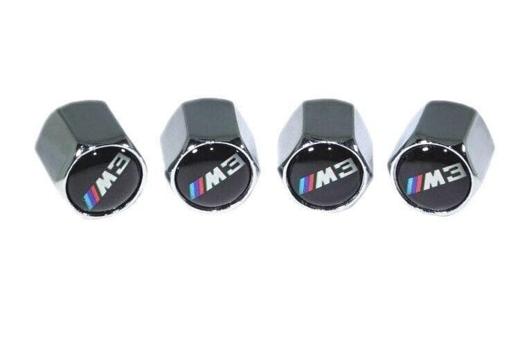 Chrome Valve Stem Tire Caps, Style: BMW M3 - ZSPEC Design LLC - Hardware Fasteners - BMW, BMW M3, cap, tire - zspecdesign.com