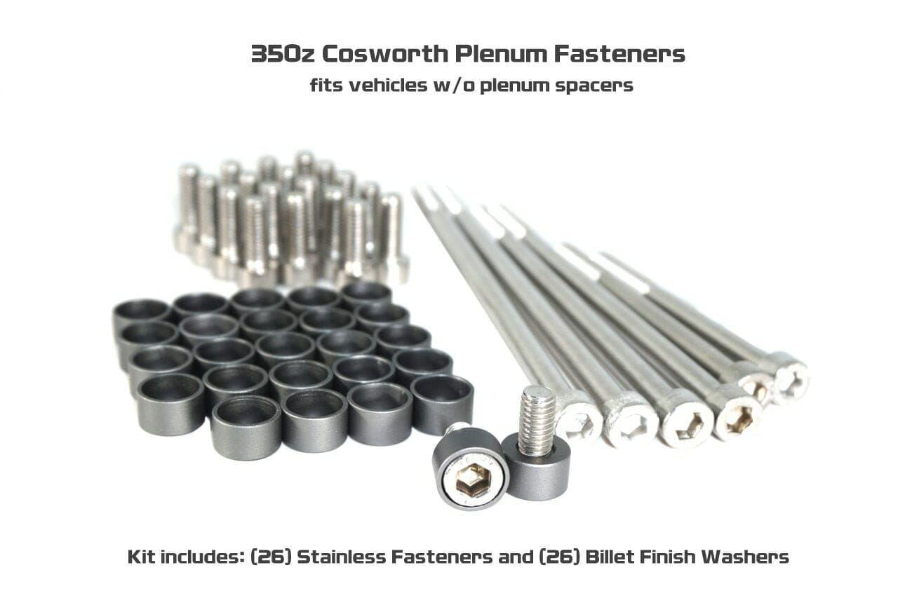 ZSPEC Plenum Fastener Kit for '03-06 Nissan 350z COSWORTH Plenum, Stainless & Billet - ZSPEC Design LLC - Hardware Fasteners - 350z, DE & REVUP, Fastener Kit, nissan, plenum, Washer Color, z33 - zspecdesign.com