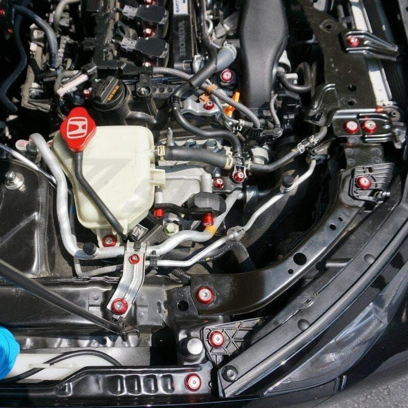 ZSPEC "Stage 3" Dress Up Bolts® Fastener Kit for '17+ Honda Civic Si, Stainless & Billet - ZSPEC Design LLC - Hardware Fasteners - civic, Fastener Kit, honda, si, stage 3 - zspecdesign.com
