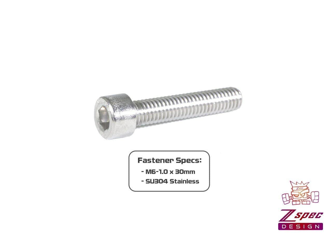 ZSPEC M6-1.0x30mm Socket-Cap SHSC Fasteners, SUS304 Stainless, 10-Pack - ZSPEC Design LLC - Hardware Fasteners - 10-pack, m6, shsc, stainless - zspecdesign.com