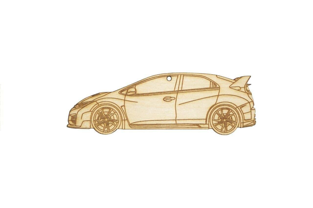 ZSPEC Laser-Engraved Wood Ornament, Style: Honda Civic FK2 Type R, Birch - ZSPEC Design LLC - Holiday Ornaments - civic, fk2, holiday, honda, lifestyle, ornament, type r - zspecdesign.com