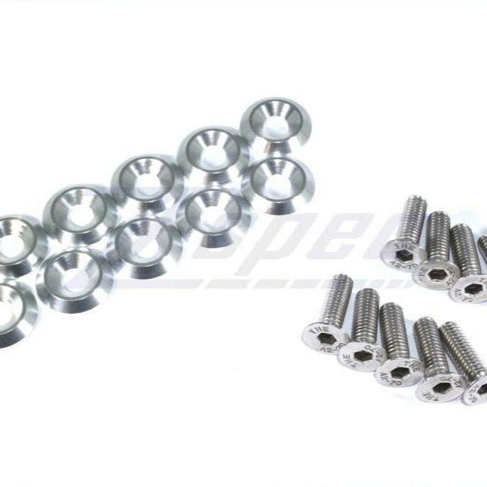ZSPEC Metric Fender Fastener Kit, M6-1.0x20mm Fasteners, 10-Pack, Stainless & Billet - ZSPEC Design LLC - Hardware Fasteners - 10-piece, Fastener Kit, fender fastener kit, m6 - zspecdesign.com