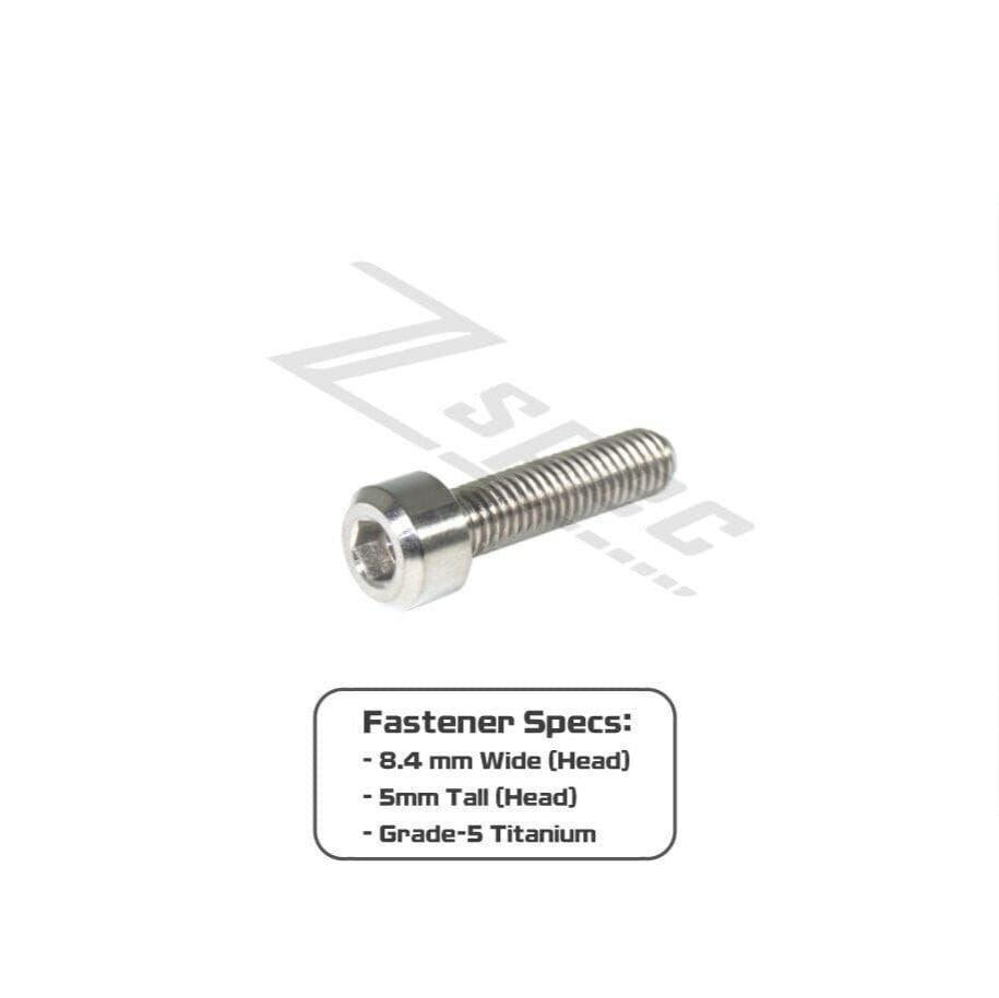 ZSPEC M5-0.8x20mm Fastener/Bolt, SHSC Socket Cap, Titanium Grade-5, Per Each - ZSPEC Design LLC - Hardware Fasteners - Dress Up Bolt, m5, per each, shsc, titanium - zspecdesign.com
