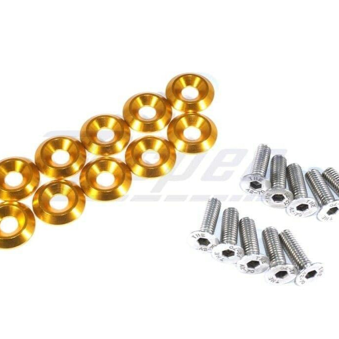 ZSPEC Metric Fender Fastener Kit, M6-1.0x20mm Fasteners, 10-Pack, Stainless & Billet - ZSPEC Design LLC - Hardware Fasteners - 10-piece, Fastener Kit, fender fastener kit, m6 - zspecdesign.com
