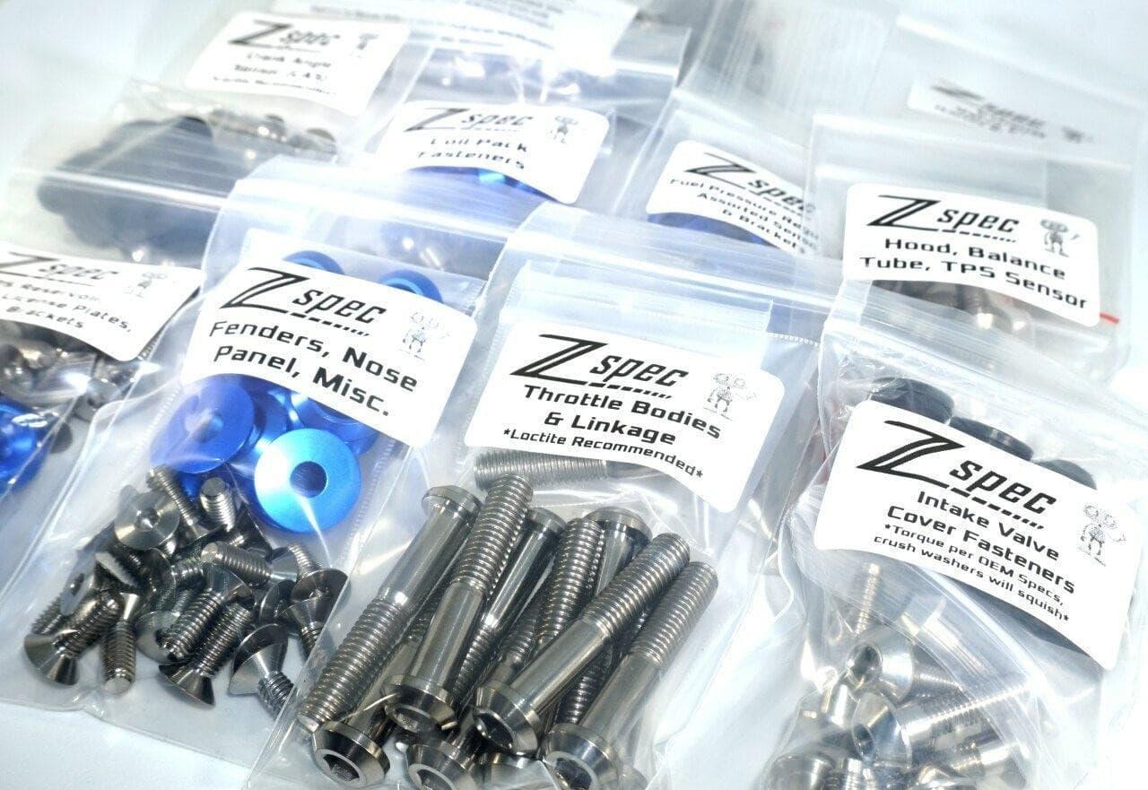 ZSPEC Dress-Up Fastener Kit for '90-99 Nissan 300zx Z32, Titanium/Billet GR5 Grade-5 Dress Up Bolts Fasteners Washers Red Blue Purple Gold Burned Black