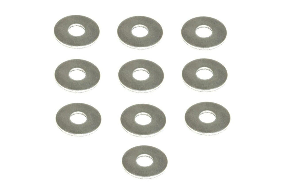 M8 Fender Flat Washers, SUS304 Stainless, 10-Pack Dress Up Bolt Stainless Steel SUS304 Silver Socket Cap Head FHSC SHSC Hardware