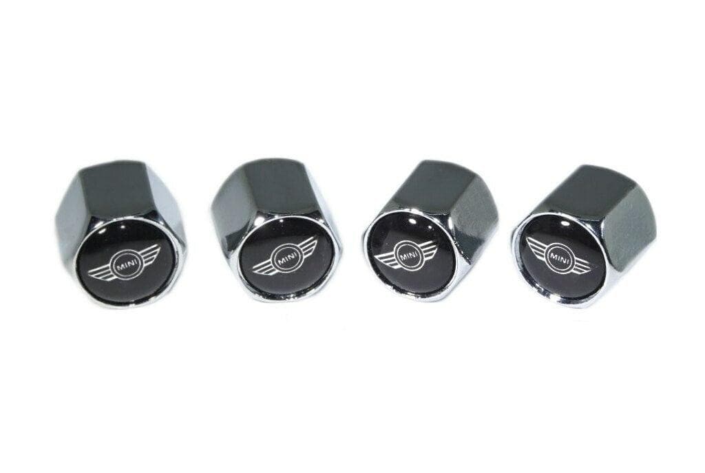 Chrome Valve Stem Tire Caps, Style: Mini - ZSPEC Design LLC - Hardware Fasteners - cap, cooper, mini, tire - zspecdesign.com