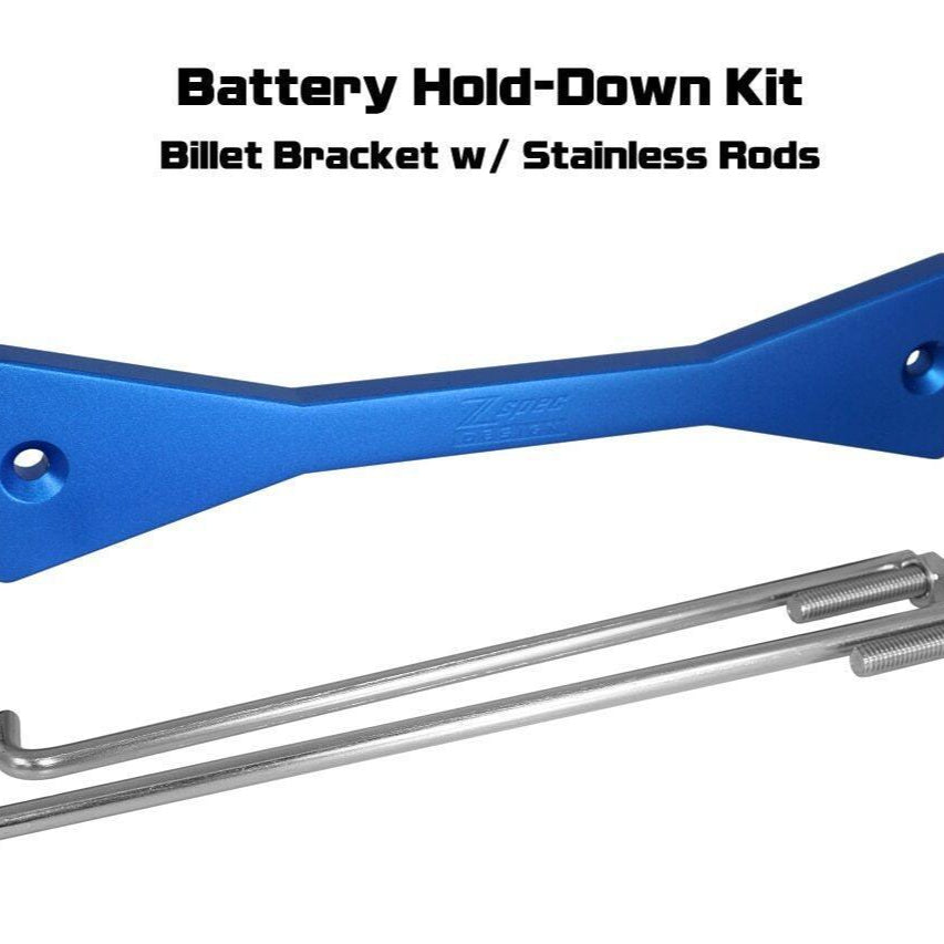 ZSPEC Battery Hold Down/Bracket, Billet Bracket w/ Stainless Hardware - ZSPEC Design LLC - Hardware Fasteners - accessory, battery, battery bracket, bracket, stainless - zspecdesign.com