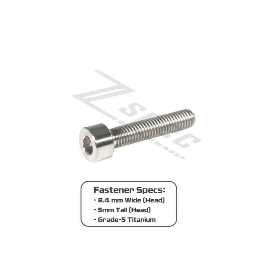 ZSPEC M5-0.8x25mm SHSC Fastener/Bolt, Socket Cap, Titanium Grade-5, Per Each - ZSPEC Design LLC - Hardware Fasteners - Dress Up Bolt, m5, per each, shsc, titanium - zspecdesign.com
