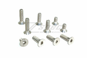 M8-1.25x16mm Flat-Head FHSC Fasteners, Stainless, 10-Pack Dress Up Bolt Stainless Steel SUS304 Silver Socket Cap Head FHSC SHSC Hardware
