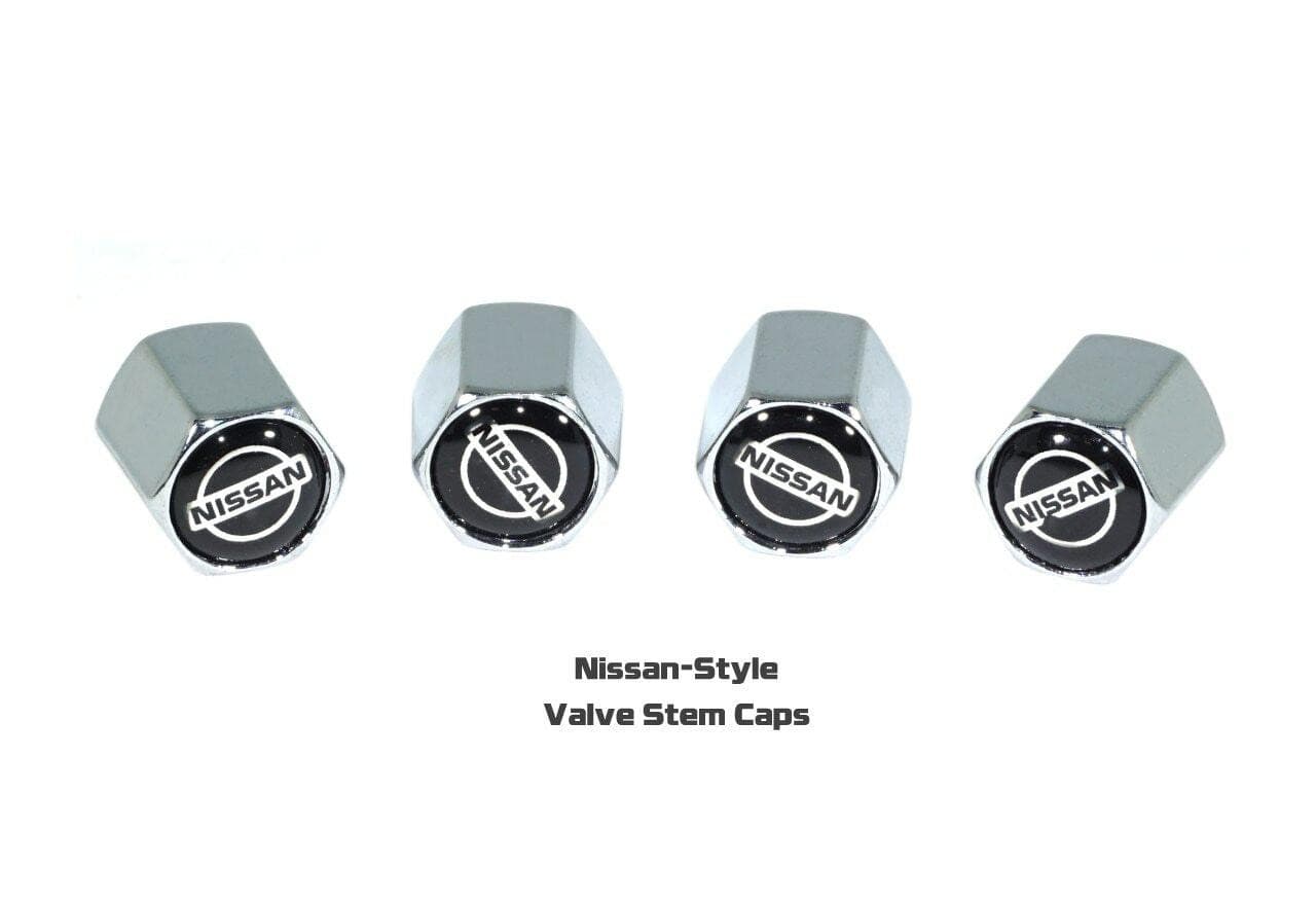 Chrome Valve Stem Tire Caps, Style: Nissan - ZSPEC Design LLC - Hardware Fasteners - cap, nissan, tire - zspecdesign.com