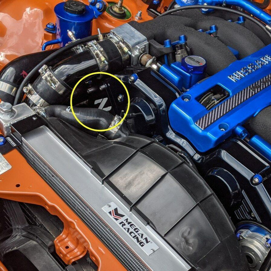 ZSPEC Blue PTU Holes Cover Plate for Z32 300zx, Billet - ZSPEC Design LLC - Hardware Fasteners - 300zx, accessory, nissan, ptu, z32 - zspecdesign.com