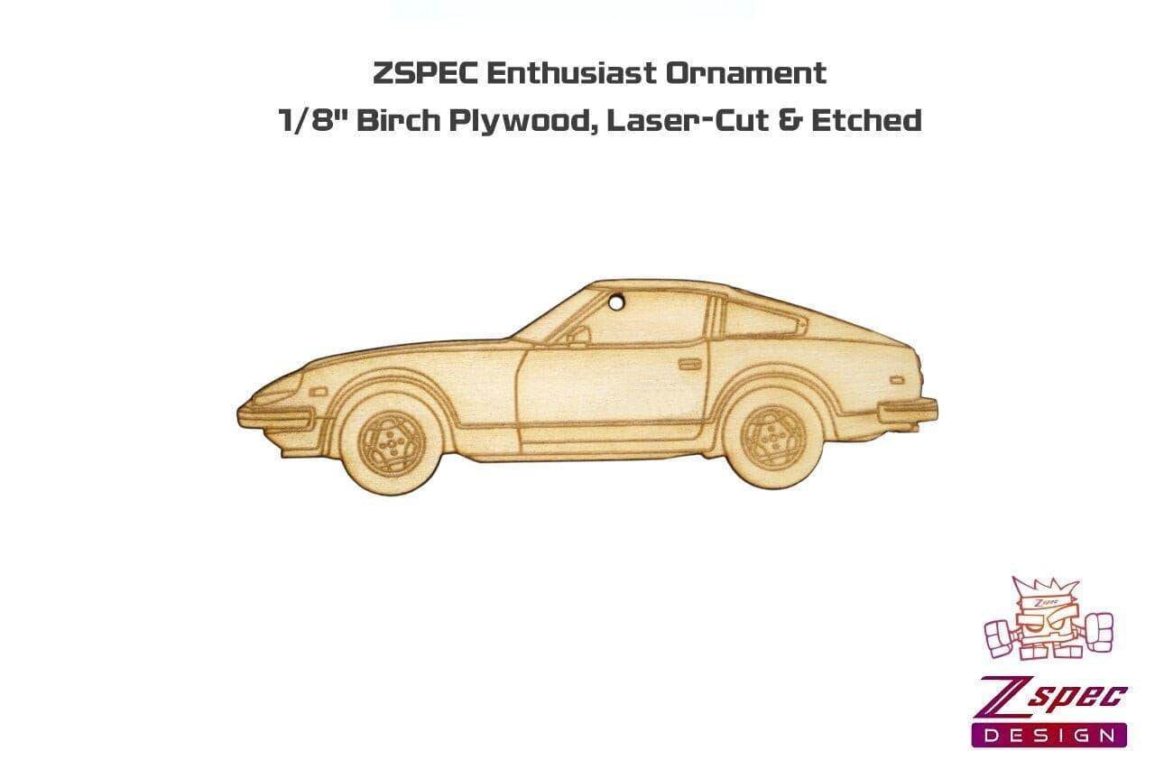 Laser-Engraved Wood Ornament, style: Datsun 280zx, Birch Holiday Man Cave Garage Art Men Man Woman Car Nut Enthusiast