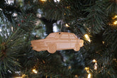 Laser-Engraved Birch Ornament, style: Datsun 510 Enthusiasts, ~5-inch Wide